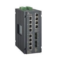 Hardened Managed 12-Port Gigabit PoE and 4-Port 1G SFP Ethernet Switch