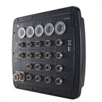 ER59000 Series Hardened Managed 16-port 10/100BASE M12 (8 x PoE) with 2-port Gigabit LC Ethernet Switch