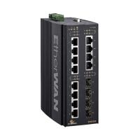 EX83304 Series IEC 61850-3/IEEE 1613 Lite L3 Hardened Managed 12-port 10/100BASE and 4-Port Gigabit Ethernet Switch